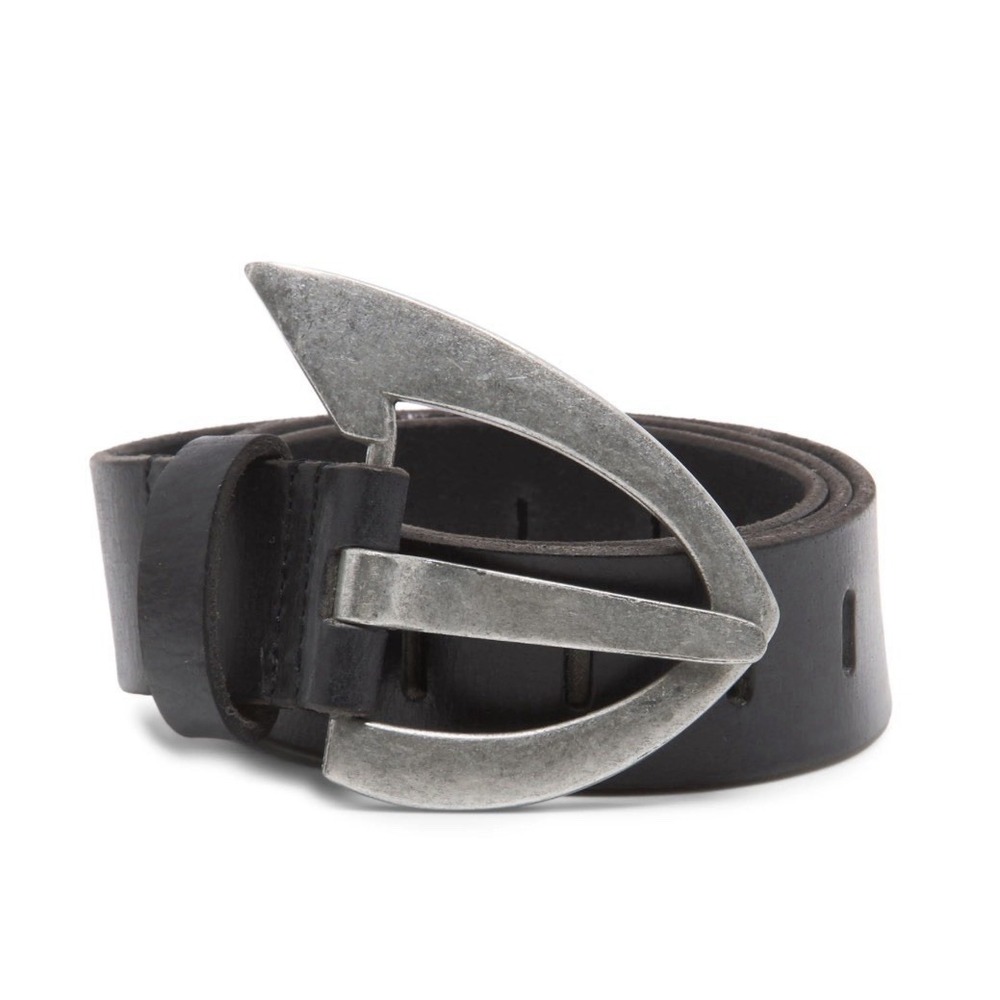 Free People We The Free Noa Leather Belt Black NWT M Boho Western Festival Y2K - Picture 4 of 4